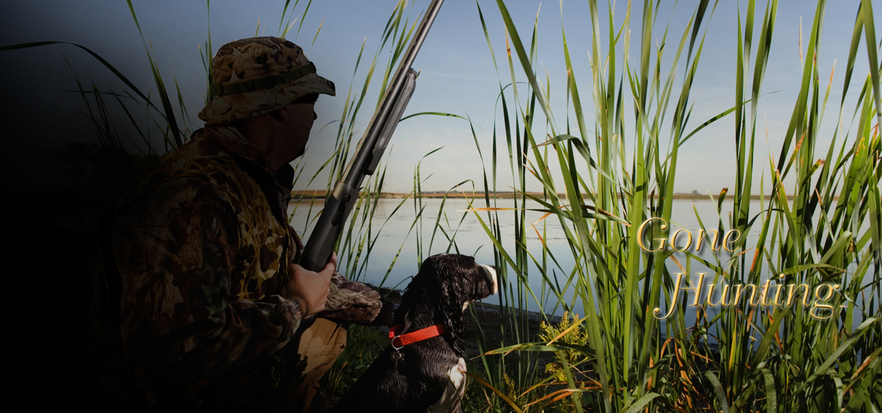 Gone Hunting (Duck with Dog)